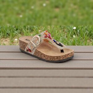 Mia Girl Taylee Womens T-Strap Footbed Sandals